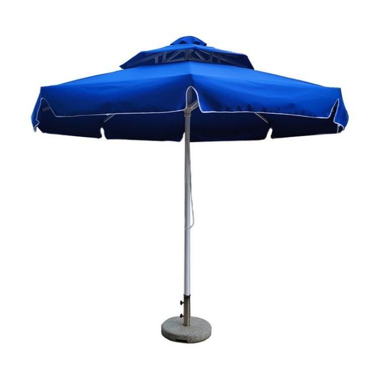 Large sun table and chair courtyard garden table chair advertising stall folding umbrella