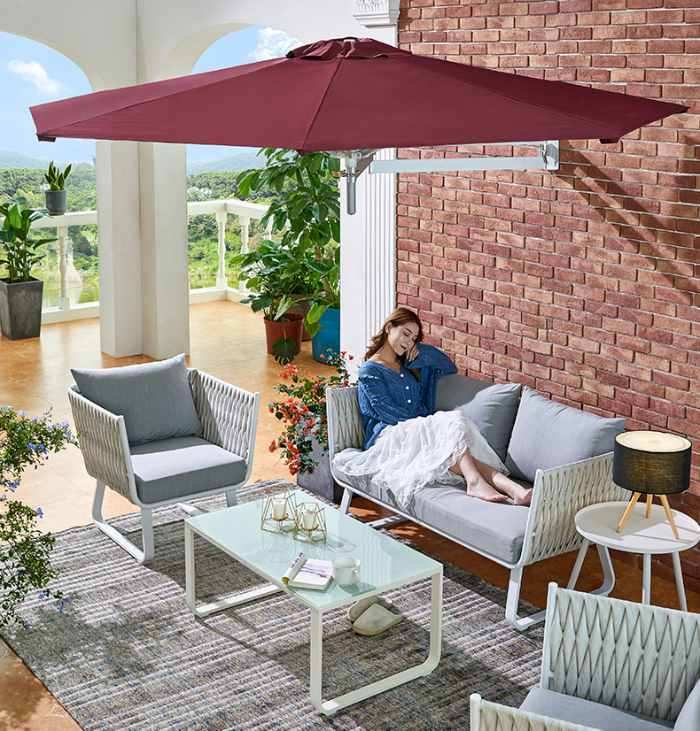 Outdoor folding sunshade hanging balcony wall umbrella indoor telescopic rotating sunshade hanging wall umbrella