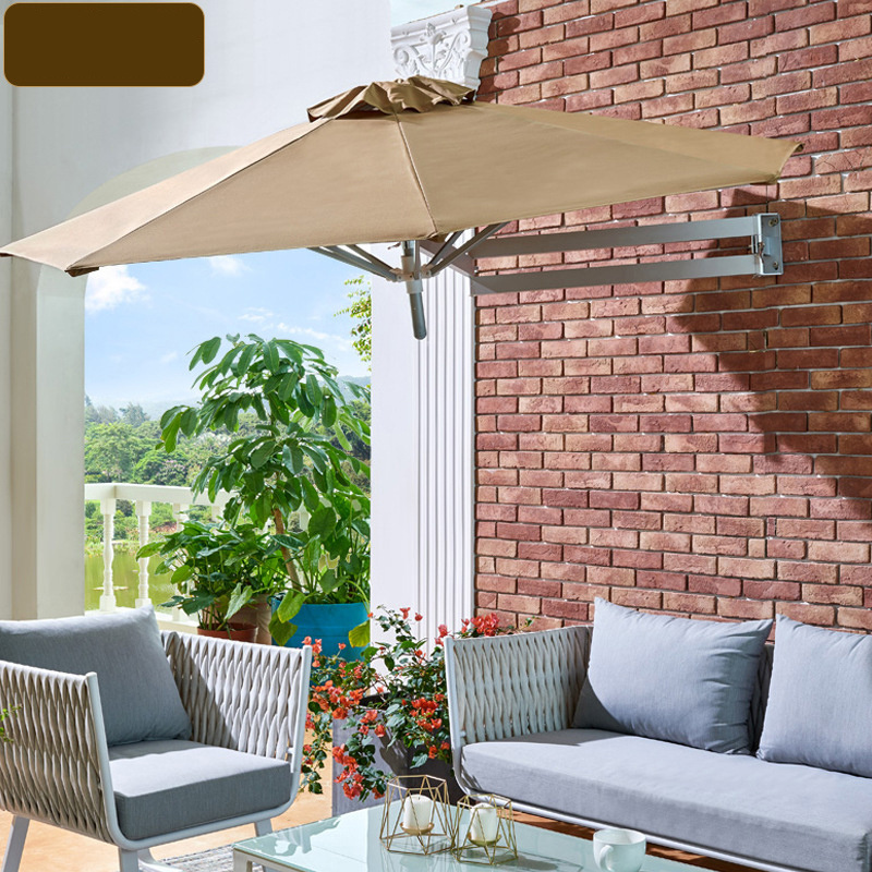 Outdoor folding sunshade hanging balcony wall umbrella indoor telescopic rotating sunshade hanging wall umbrella