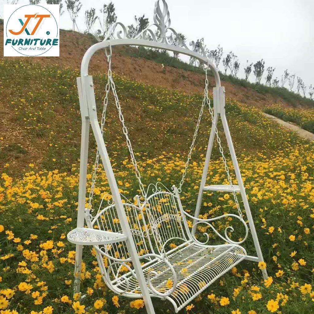 Hanging Basket Swing Wrought Iron Outdoor Swing Chair Wedding Ornament Props Wedding Photography