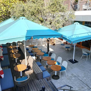 Commercial Public Street Custom Outdoor garden umbrella Hotel Windproof and sunshade parasol Supplier