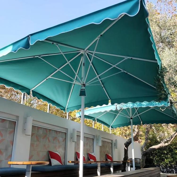 Commercial Public Street Custom Outdoor garden umbrella Hotel Windproof and sunshade parasol Supplier