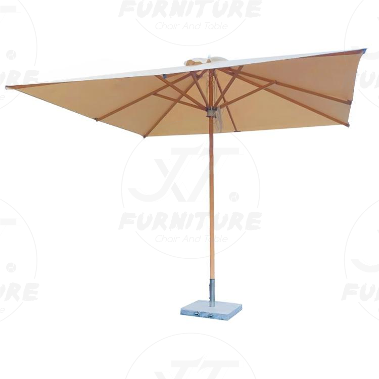 2022 New Luxury Custom Commercial Garden Patio Parasol Aluminum Resort Outdoor Sun Beer Beach Umbrella For Advertising