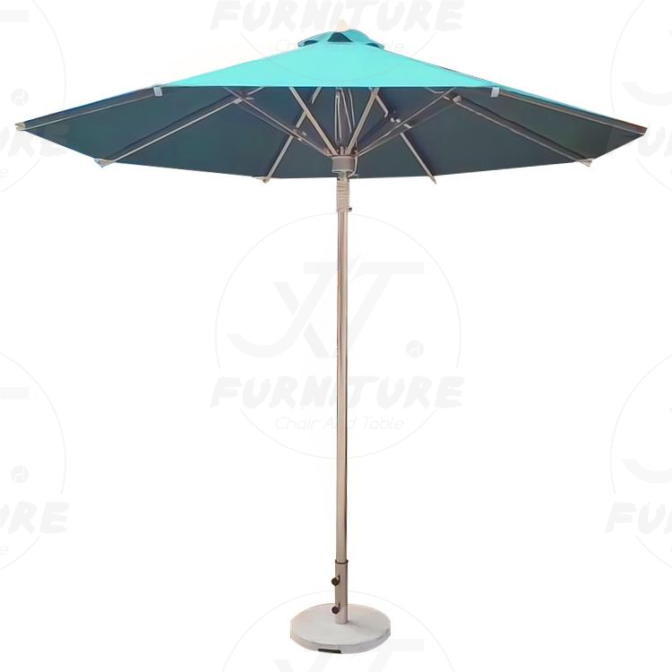 2022 New Luxury Custom Commercial Garden Patio Parasol Aluminum Resort Outdoor Sun Beer Beach Umbrella For Advertising