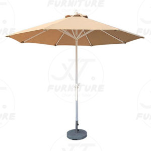 New Design Customized Waterproof Aluminum Frame Patio Outdoor Rain Parasol Beach Umbrella Half Umbrella