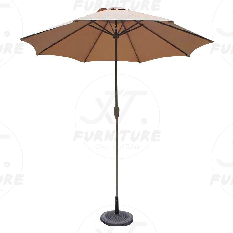 New Design Customized Waterproof Aluminum Frame Patio Outdoor Rain Parasol Beach Umbrella Half Umbrella