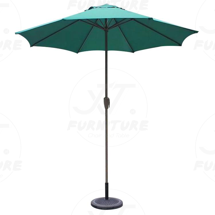 New Design Customized Waterproof Aluminum Frame Patio Outdoor Rain Parasol Beach Umbrella Half Umbrella