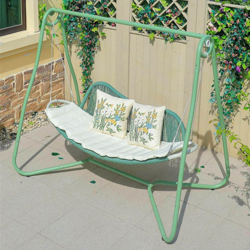 Swing courtyard sling chairs outdoor double hammocks indoor small courtyard balcony garden rattan swing chairs