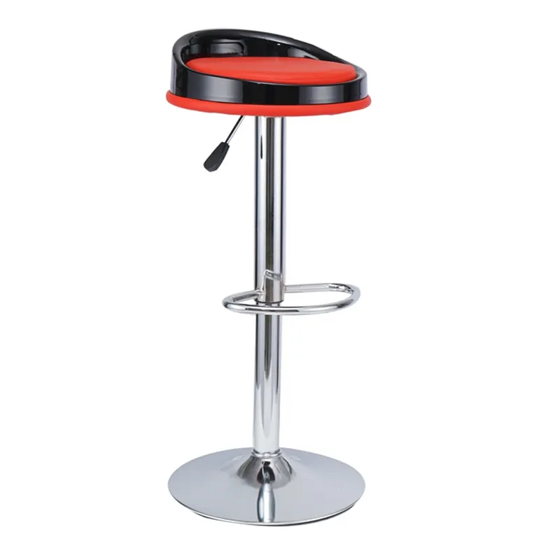 JXT High quality Cheap Commerical Funiture high foot Bar stool PP Adjustable height Swivel Lift Plastic Bar Chair