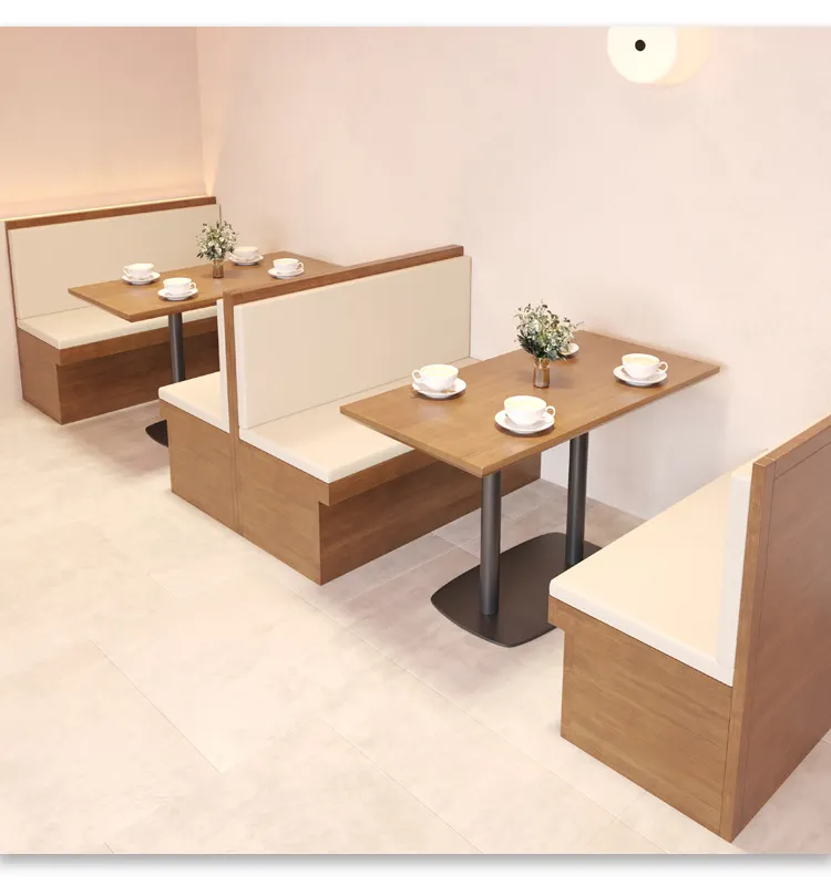 JXT Commercial restaurant modern coffee table chair set wooden cafe table furniture