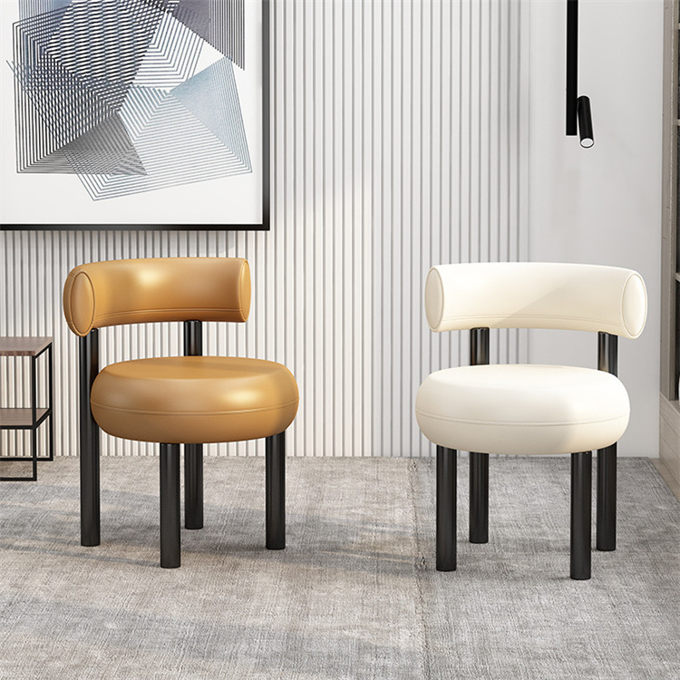 JXT Nordic Modern Luxury Dining Chair Household Restaurant Milk Tea Shop Simple  Back Makeup Casual Chair