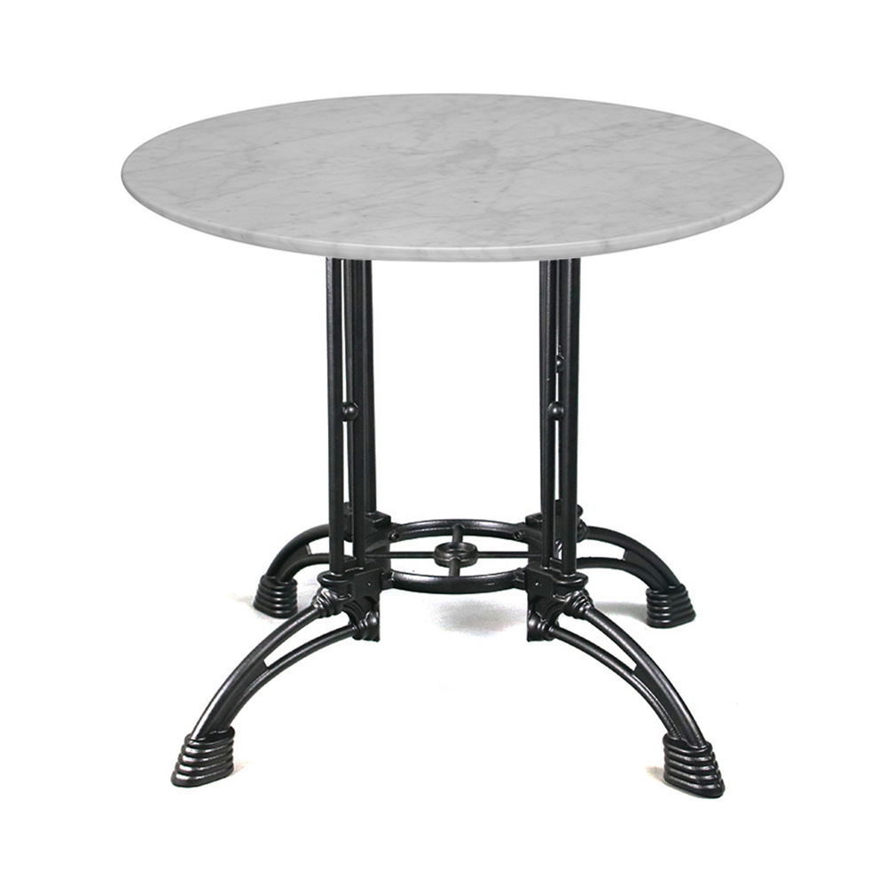 Metal Base Restaurant Table Black Red White Antique Wood top with Cast iron leg table furniture