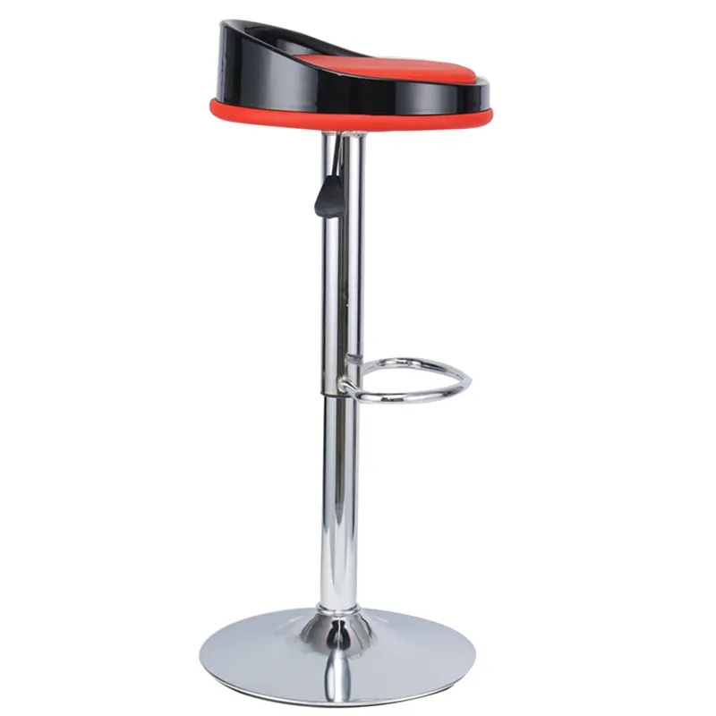 JXT High quality Cheap Commerical Funiture high foot Bar stool PP Adjustable height Swivel Lift Plastic Bar Chair