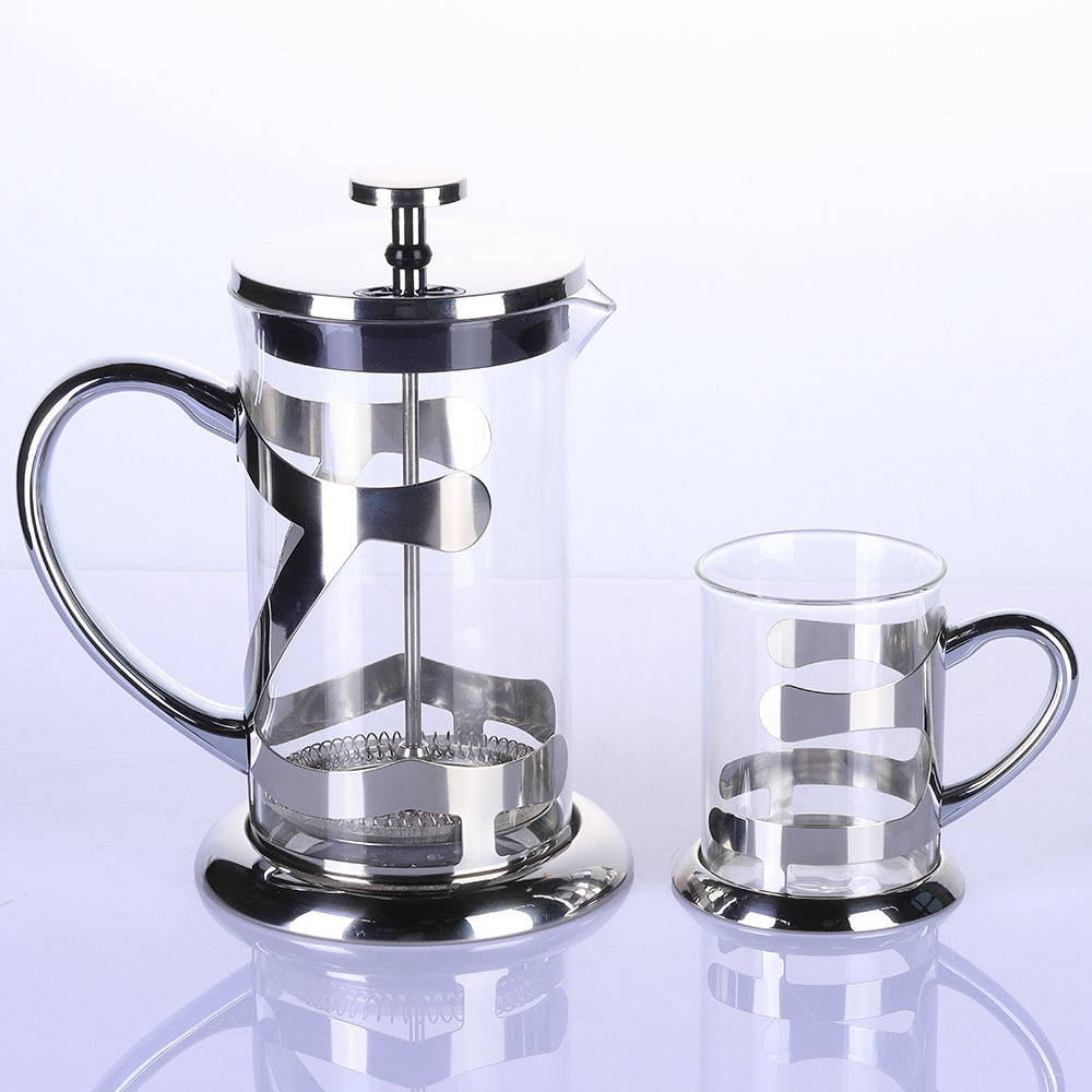 Hot sale High Quality Borosilicate Glass Pote De Vidro Maker / Plunger / Glass Tea Pot/ French Coffee Press