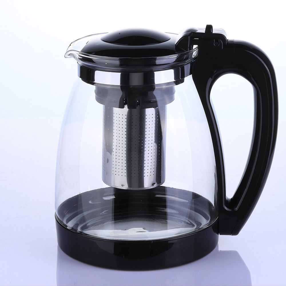 Chinese factory new design glass teapot glass tea kettle with tea infuser