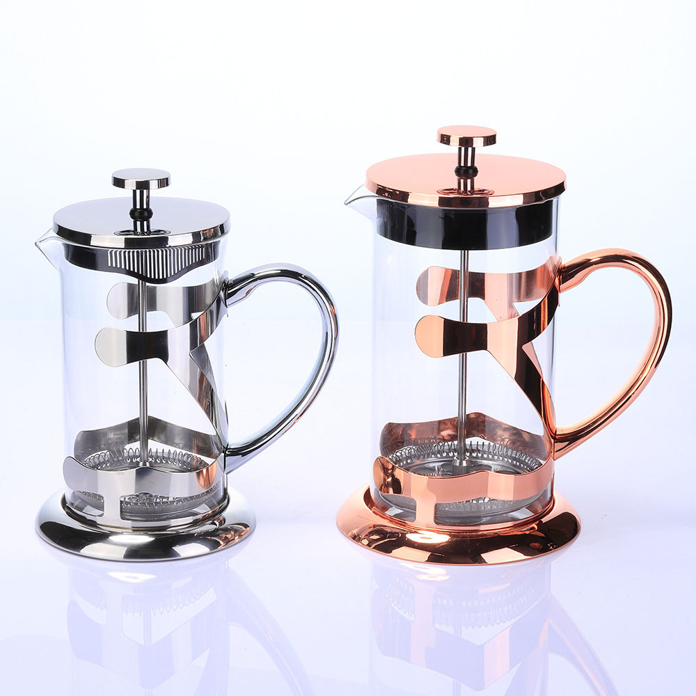 350ML Espresso Press Milk Frother Tea 12 oz French Press Coffee Maker Mug Cup with 18/8 Stainless Steel Filter