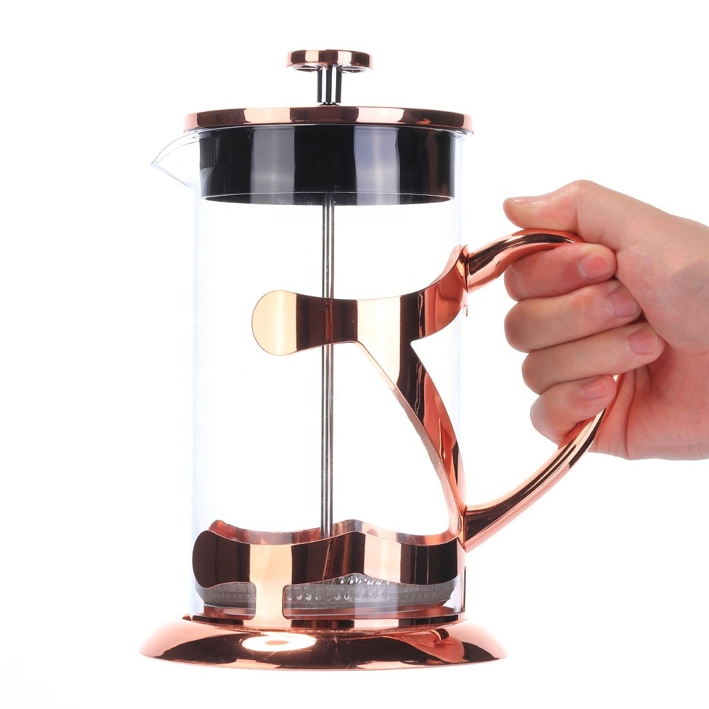 350ML Espresso Press Milk Frother Tea 12 oz French Press Coffee Maker Mug Cup with 18/8 Stainless Steel Filter