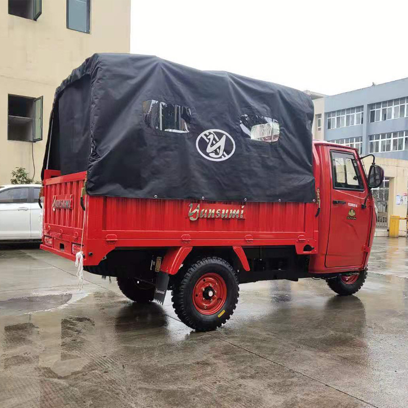 OEM ODM heavy load 250cc electric closed cargo tricycle 3 wheel motorcycle trike delivery cargo truck with cabin