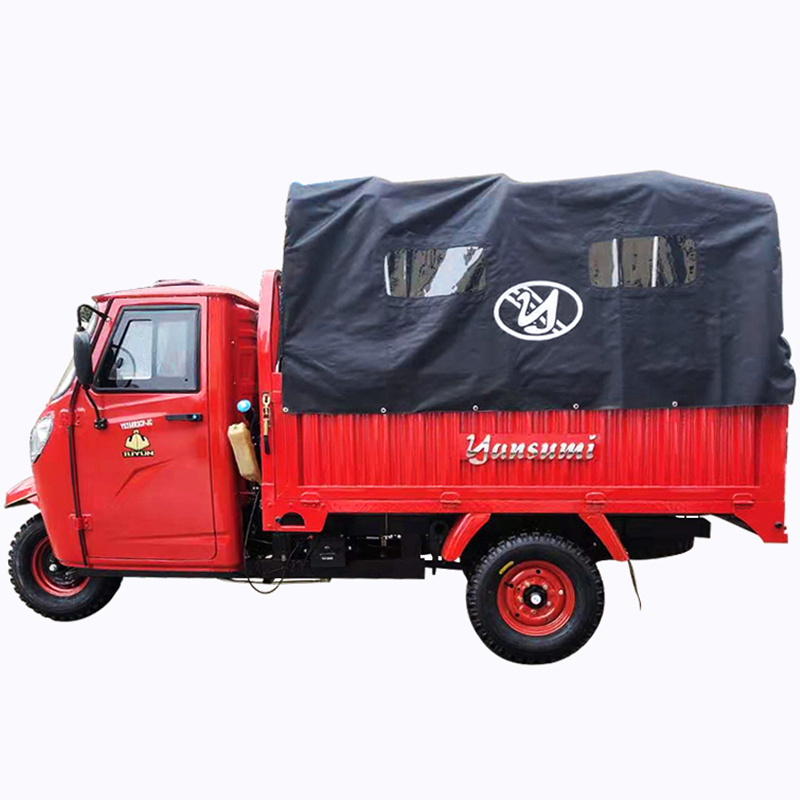 OEM ODM heavy load 250cc electric closed cargo tricycle 3 wheel motorcycle trike delivery cargo truck with cabin