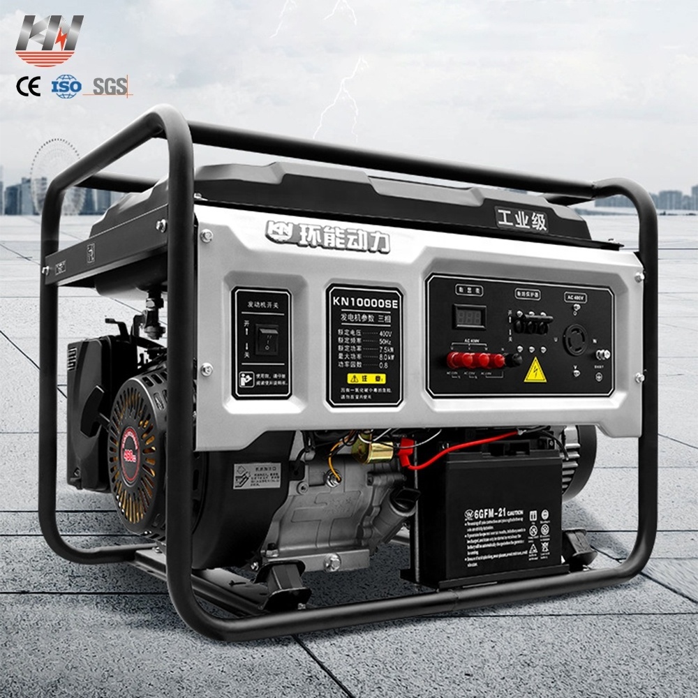 Professional 5kW 6.5kW 7500W 8500W 10000W Power Generator / Petrol Engine Portable Gasoline 10kW Electric Generators for Home