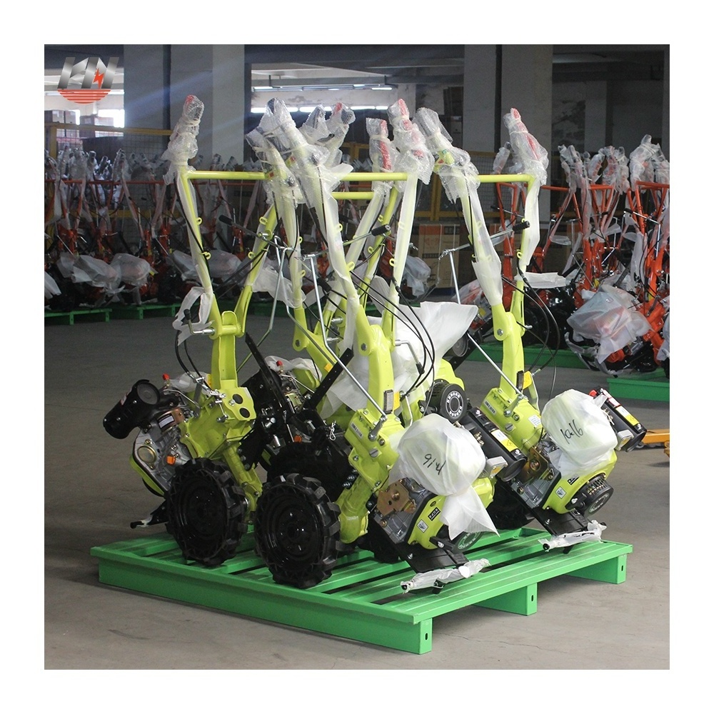 Agricultural Farm Diesel Engine Cultivators Machine Price / Hand Micro Garden Walking Wheel Tractor Mini Rotary Power Tiller