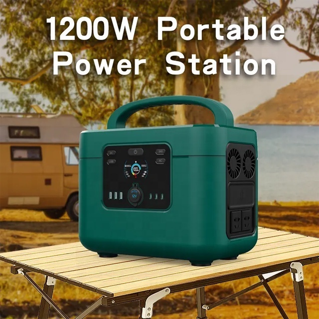 Mini MPPT LiFePO4 Lithium Battery Portable Power Stations / Outdoor Electric 220V 1000W Mobile Solar Panel Generator for Home