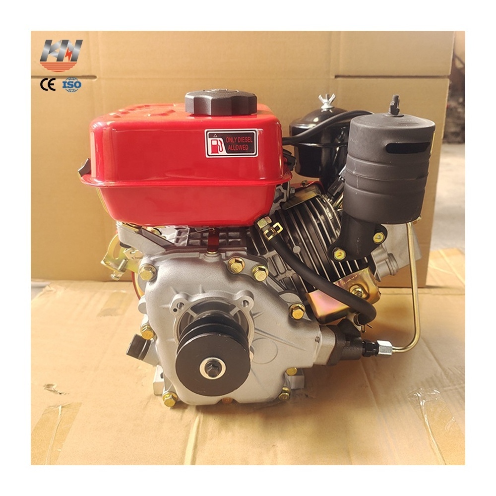 1 Cylinder 4-Stroke Manual Electric Start Air Cooled 8HP Motor / High rpm V8 Price 4 Stroke Single Cylinder Marine Diesel Engine