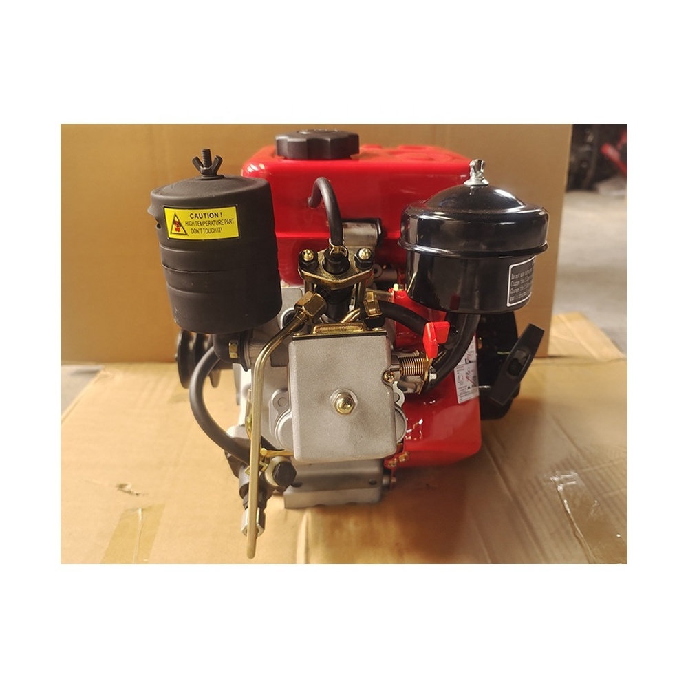 1 Cylinder 4-Stroke Manual Electric Start Air Cooled 8HP Motor / High rpm V8 Price 4 Stroke Single Cylinder Marine Diesel Engine