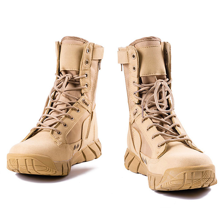 Factory Customized Suede Leather Upper Jungle Boots Anti-Abrasion Rubber Outdoor Hunting Boots