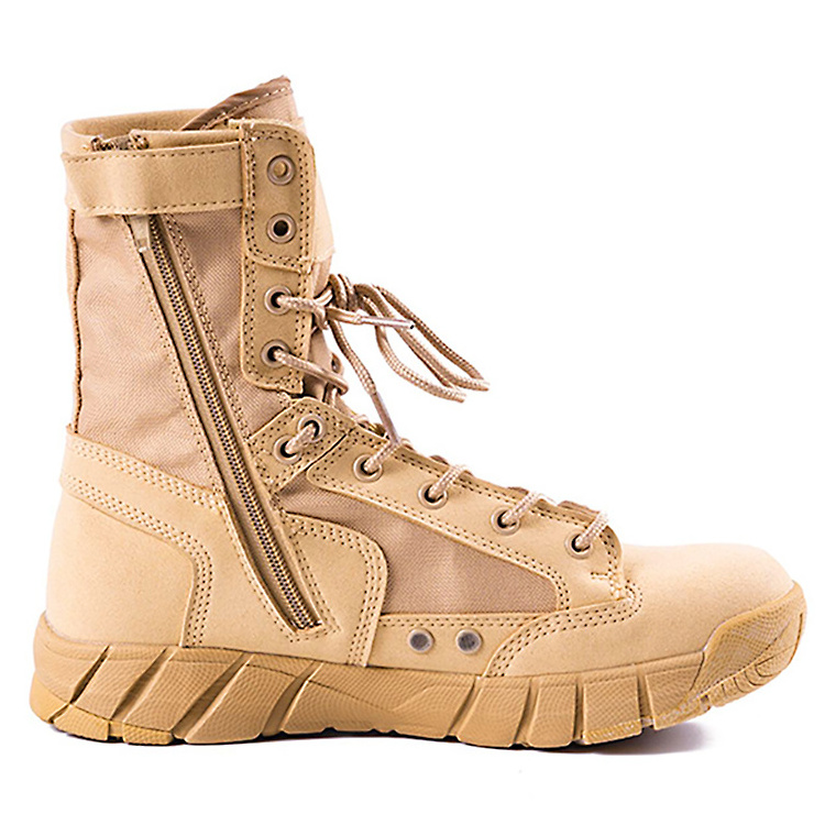 Factory Customized Suede Leather Upper Jungle Boots Anti-Abrasion Rubber Outdoor Hunting Boots