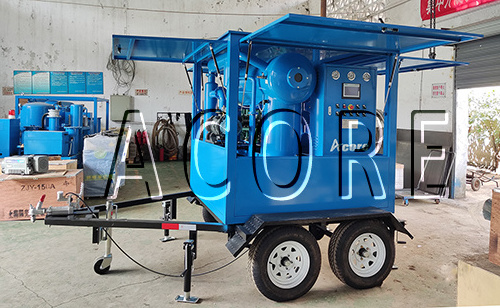 Transformer Oil Purification Plant Mounted On Trailer Mobile Transformer Oil Filtration Machine