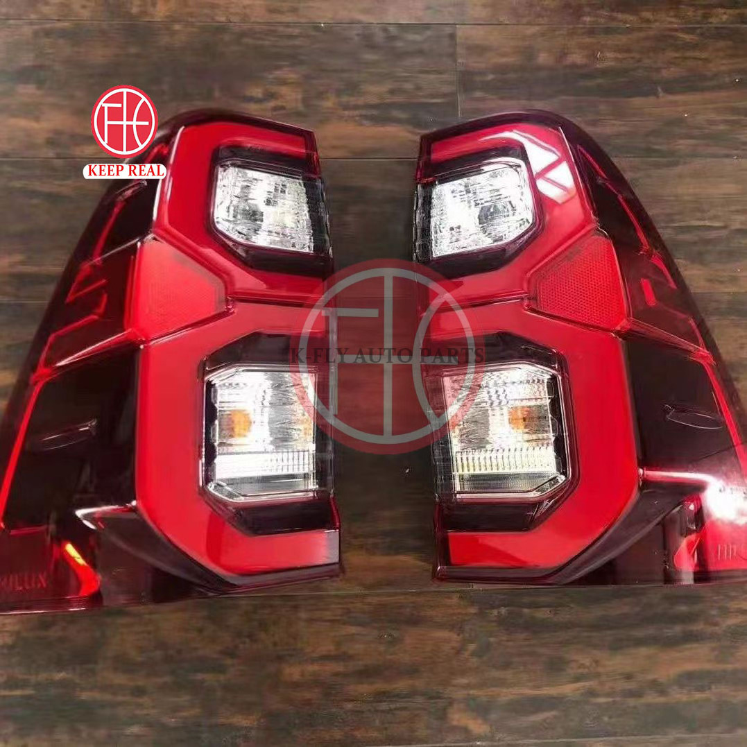 Made in China for Toyota hilux accessories for Toyota HILUX revo/rocco 2020-2023 rear taillights in three colors red/Darth Vader