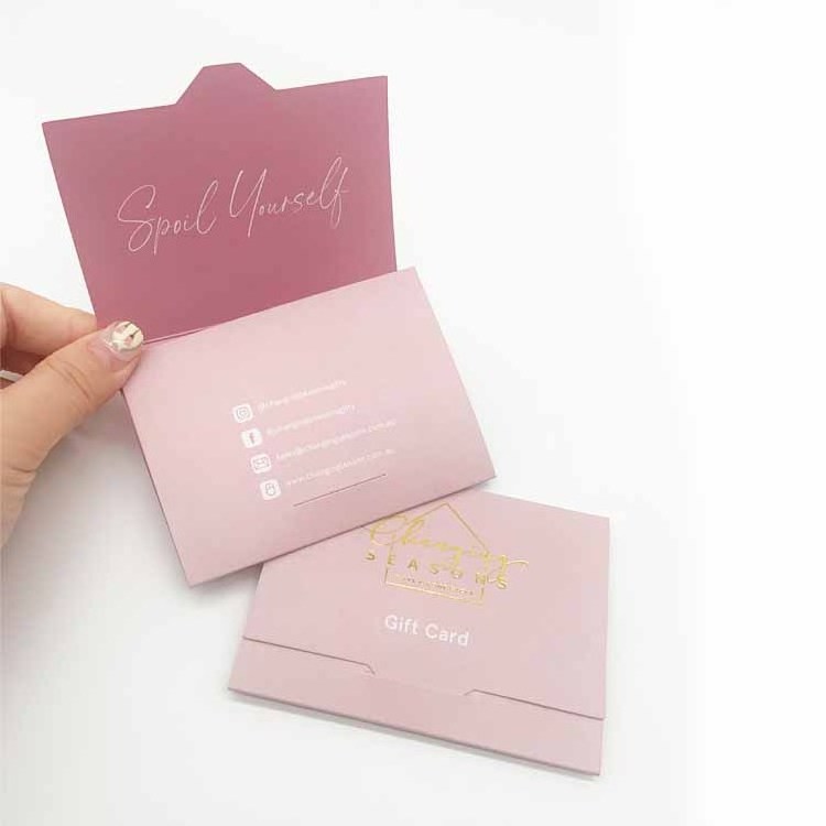 Golden Supplier New Design Trifold Paper Display Card Holder with gift business card