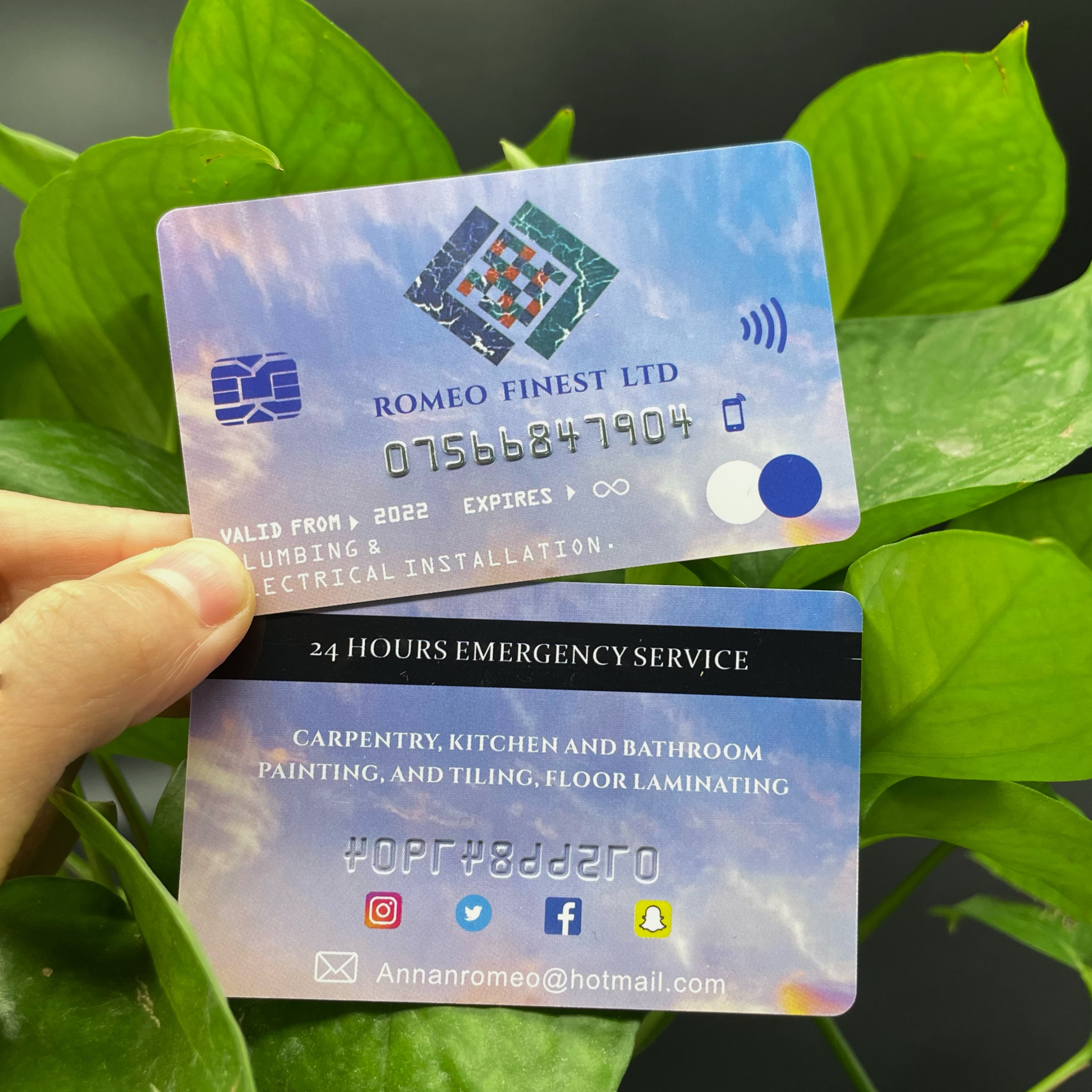 Free Design Credit Card Size CR80 Industry Pretty PVC Business Card Printed With Embossed Number