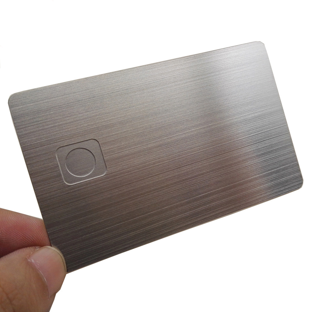 Hot Selling Matte Black Copper Card Bank Stainless Card Luxury Blank Metal Credit Card