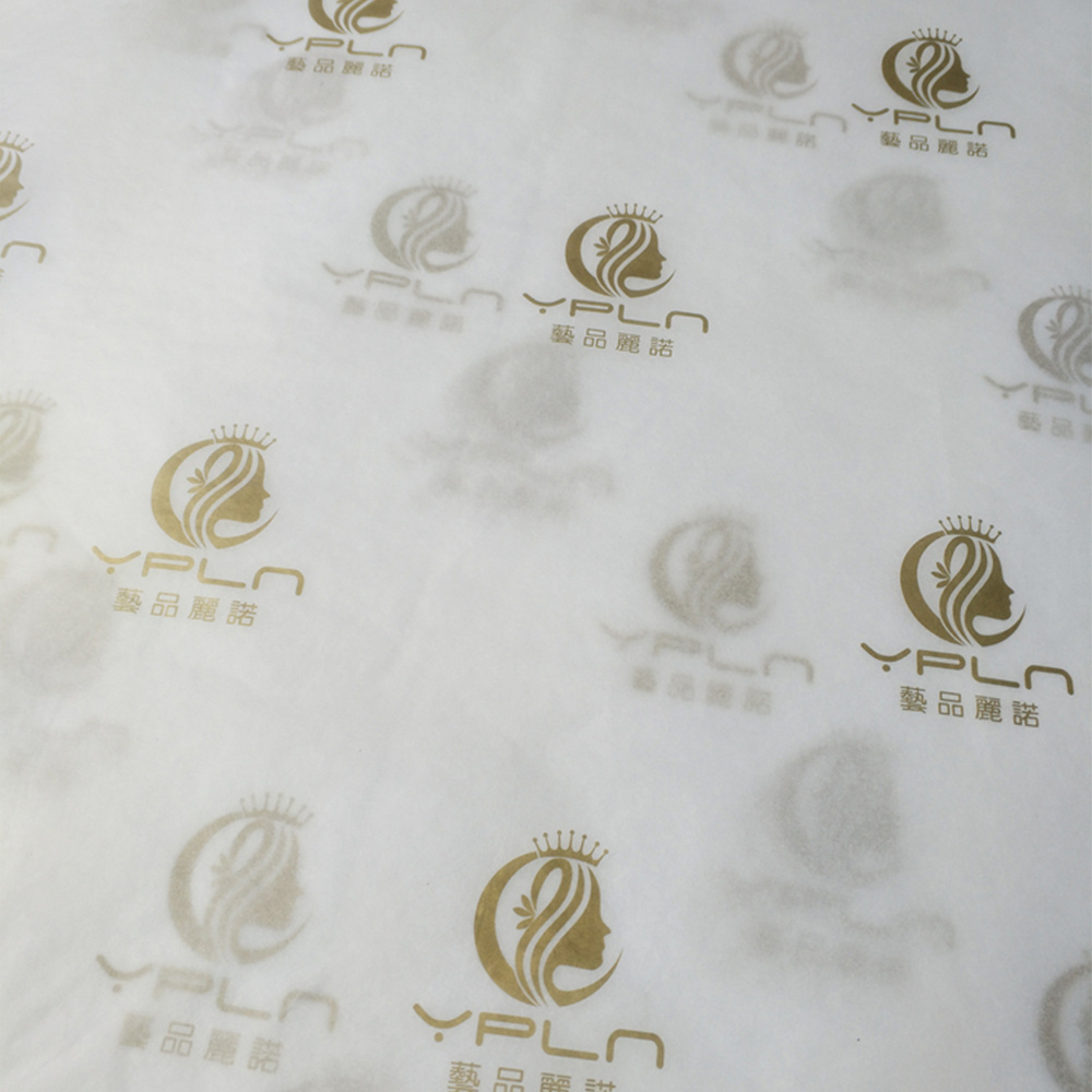 Custom Rose Gold Tissue Paper with Brand Logo Moisture-Proof Offset Printed for Packaging Food Shoes Fur Photos Gifts