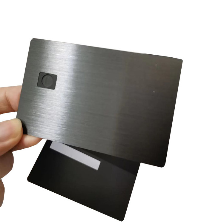 Hot Selling Matte Black Copper Card Bank Stainless Card Luxury Blank Metal Credit Card