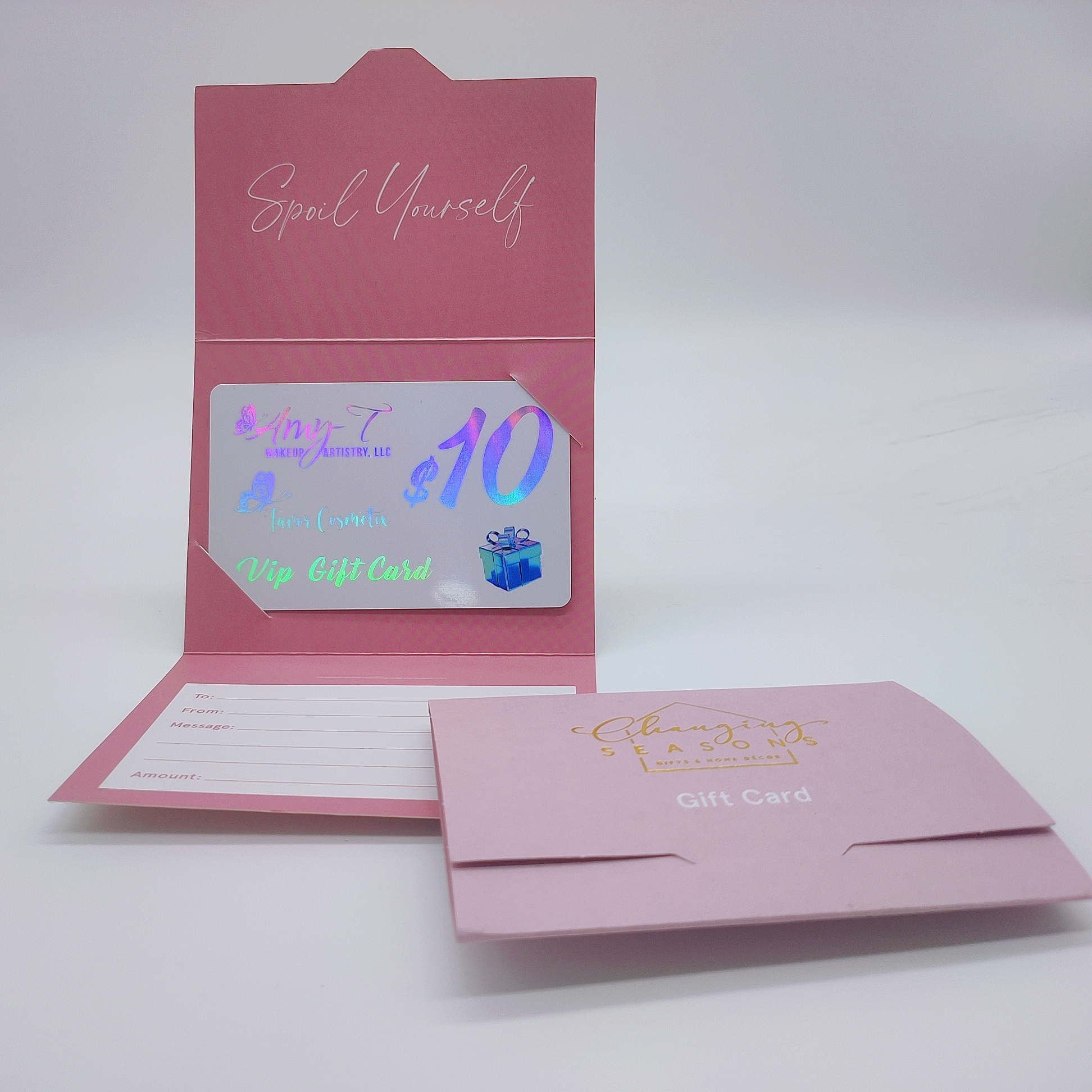 Golden Supplier New Design Trifold Paper Display Card Holder with gift business card