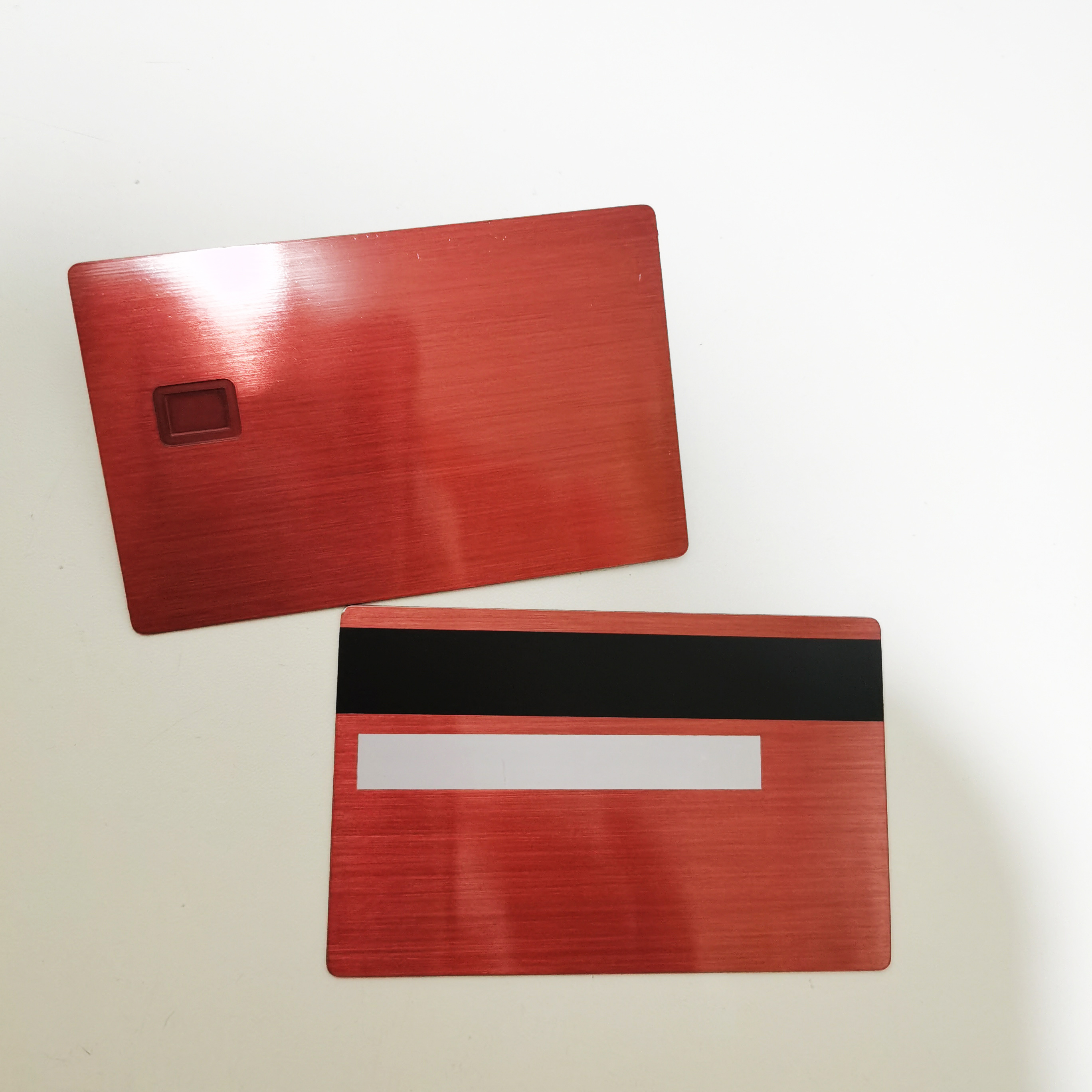 Factory  Wholesale Stock 4442 Chip Slot Blank Metal Credit card with  Magnetic Stripe