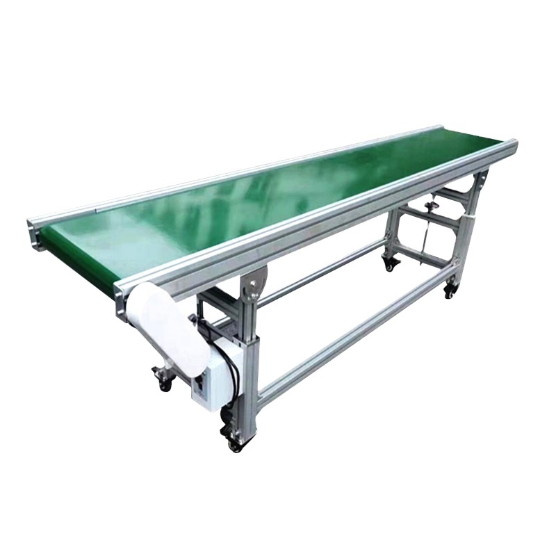 Factory professional custom pvc belt conveyor/aluminum frame conveyor belt overhead garment food conveyor systems equipment line