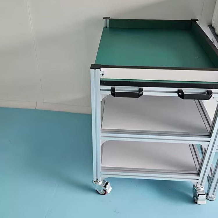 High quality metal hand carts & trolleys trolley wheel cart lab trolly cart wagon equipment trolley workshop table with wheels