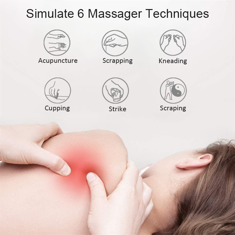 DOMAS Portable Wireless Tens Massager  Gel Pad Pain Relief Electronic Massage Device Body Mini   Remote Control Massager tens