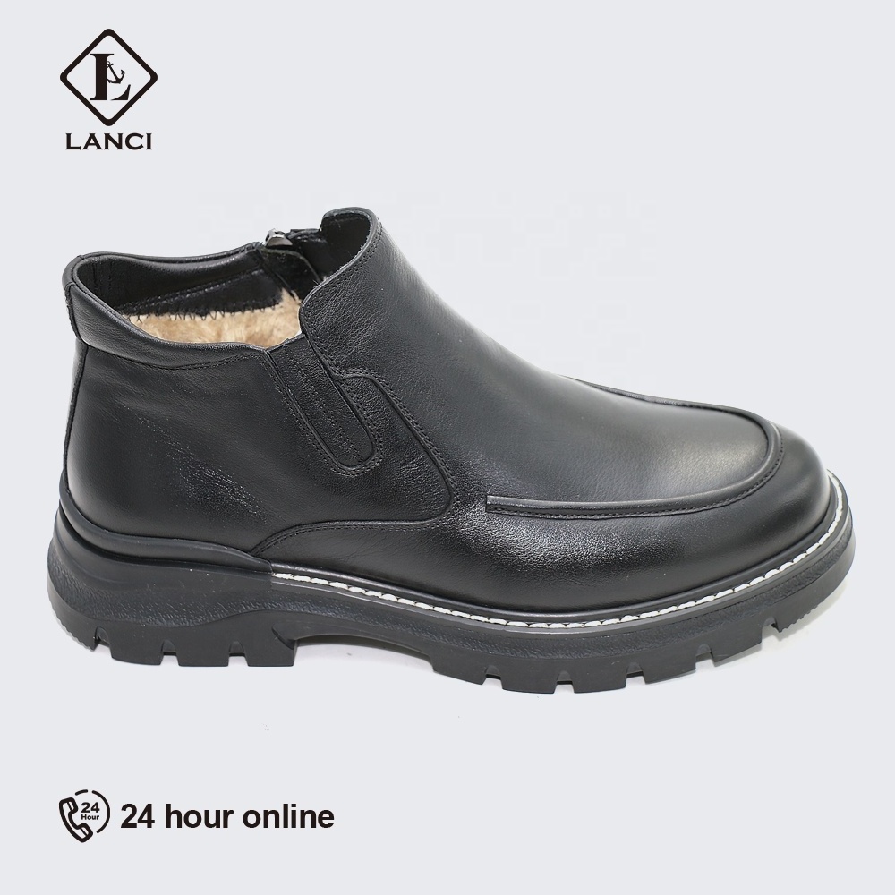 LANCI shoes wholesale handmade shoes men designer non-lace genuine leather yicheng clothing boots leather