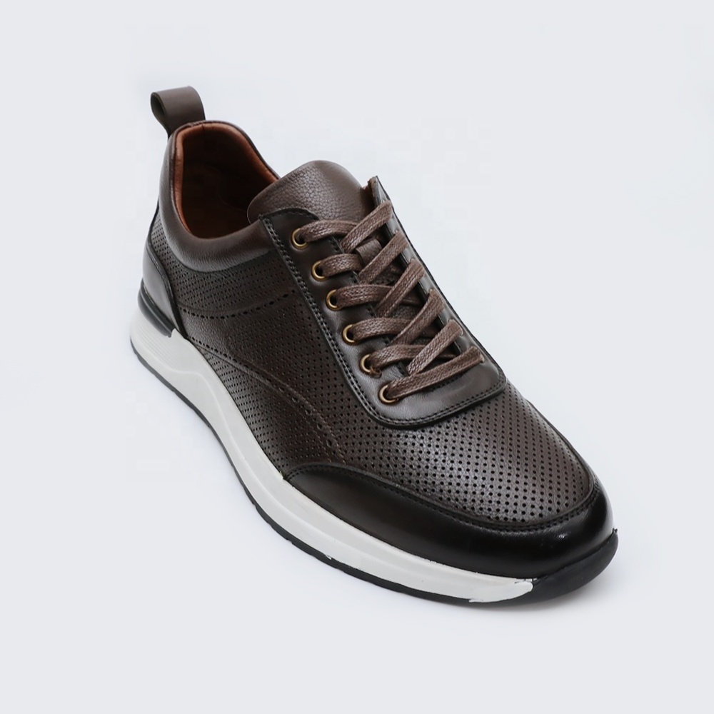 LANCI wholesale shoes for men genuine leather shoes mens sneakers walking shoes