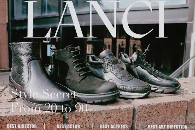 LANCI 2023 New Arrival leather boots for men Winter Warm Men Snow Boots Leather Shoes For Men Chelsea Boots