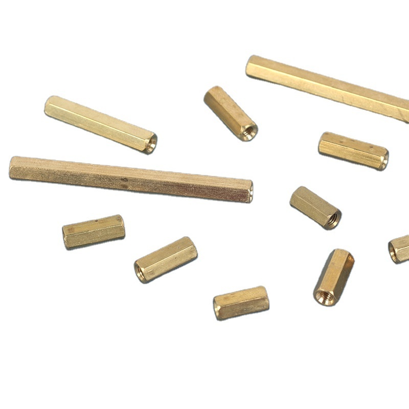 M4 Double Through 5mm-60mm Copper Stud Threaded Copper Stud brass spacer