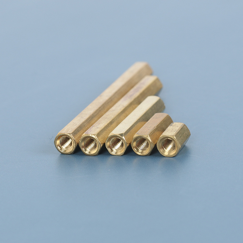 M4 Double Through 5mm-60mm Copper Stud Threaded Copper Stud brass spacer