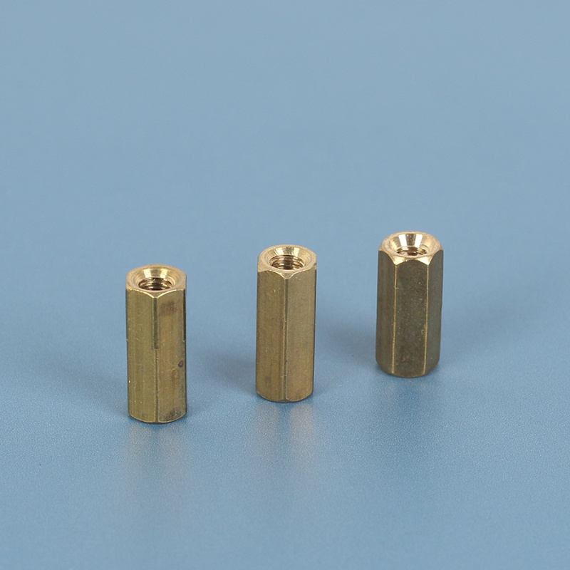 M4 Double Through 5mm-60mm Copper Stud Threaded Copper Stud brass spacer