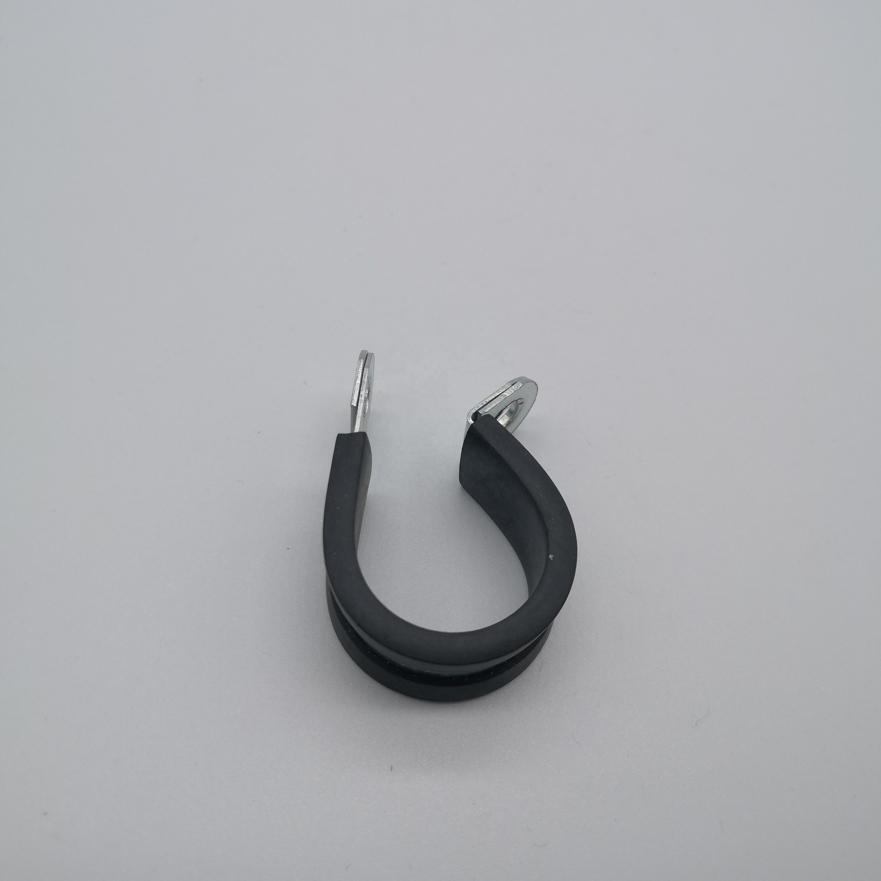 W5 15mm EPDM Rubber Coated Cable Clips 304 Stainless Steel R Type Quick Locking Clamp