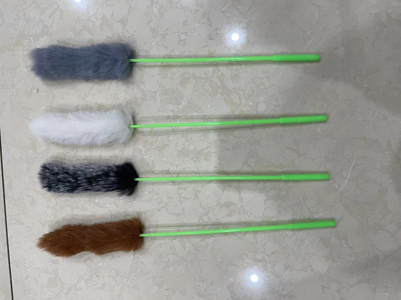 Cat Teaser Interactive Toys Color Optional Pet Kitty Fur Toys Products Cats Wand Stick Funny Toys